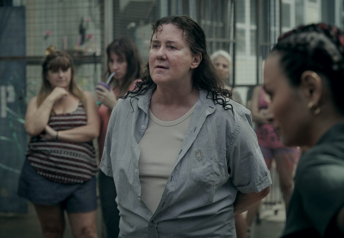 Verónica Llinás como "La Gringa" en la segunda temporada de "En el barro". (Foto: Consuelo Oppizzi / Netflix)