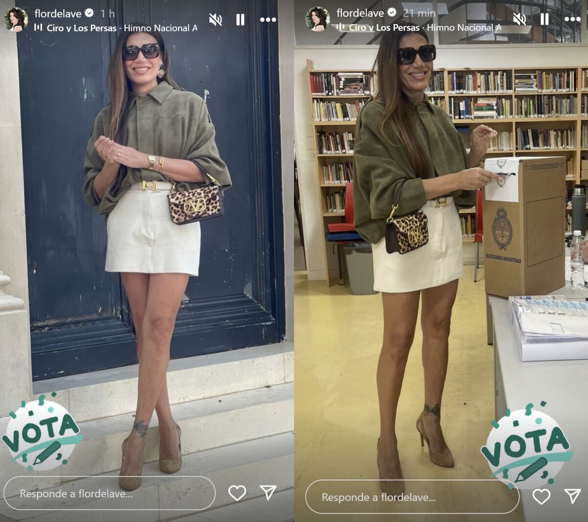 Elecciones 2025: Flor de la V ya emitió su voto (Capturas de pantalla)