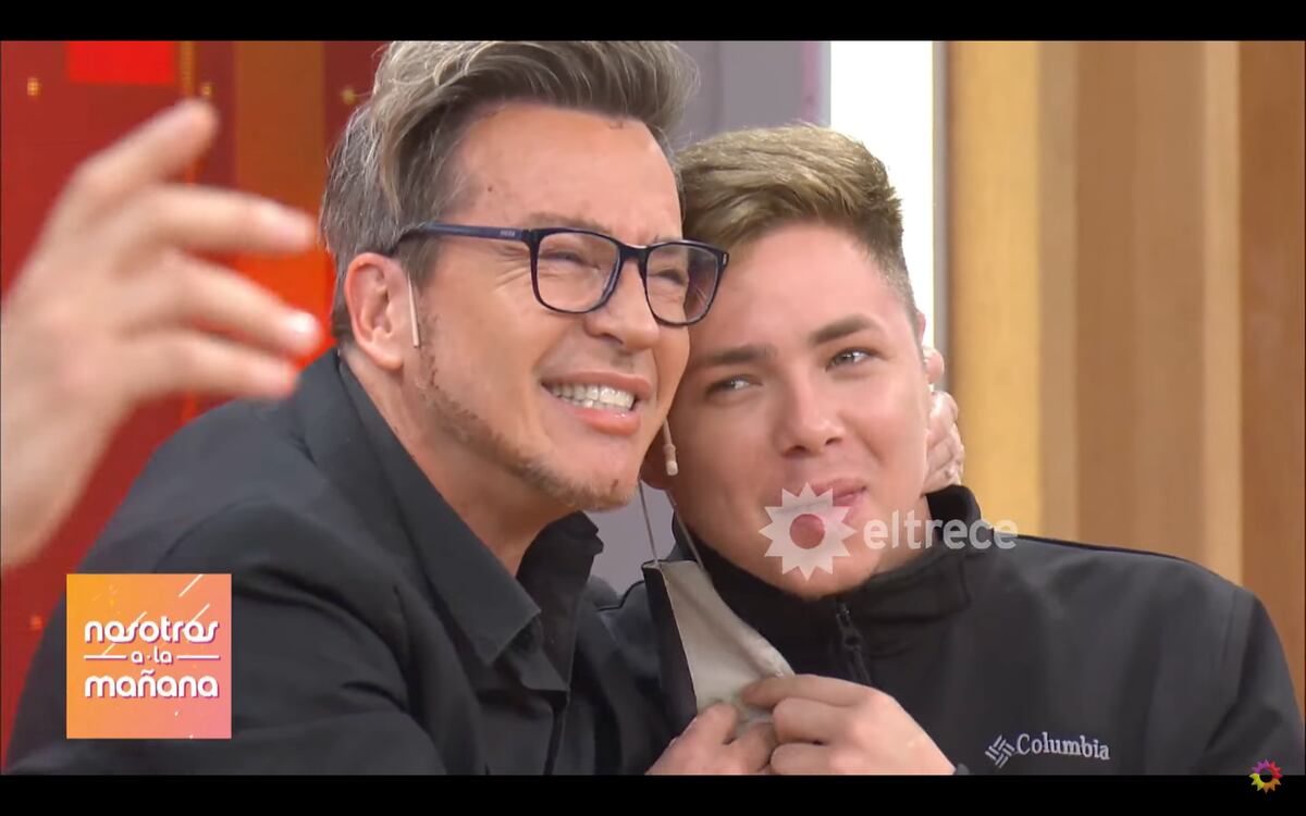 Guido junto a su novio, Federico