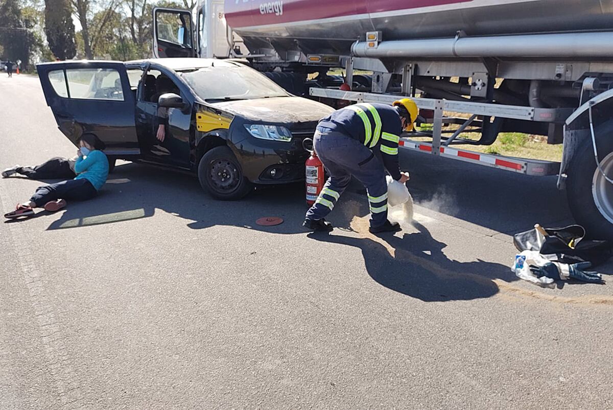 Simulacro de siniestro vial. / LAC