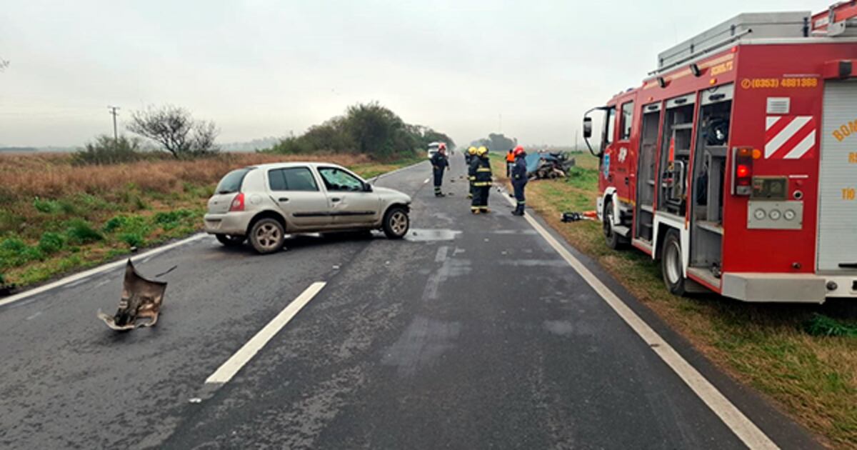Tragedia en Tío Pujio. Murieron los dos conductores en un choque frontal.
