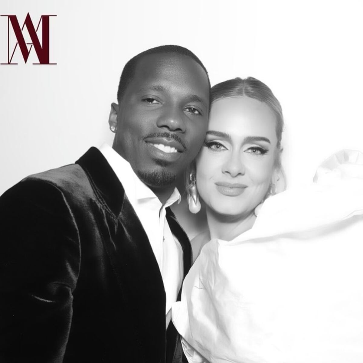 Adele junto a Rich Paul, al agente deportivo que presentó como su novio. (Instagram @adele)