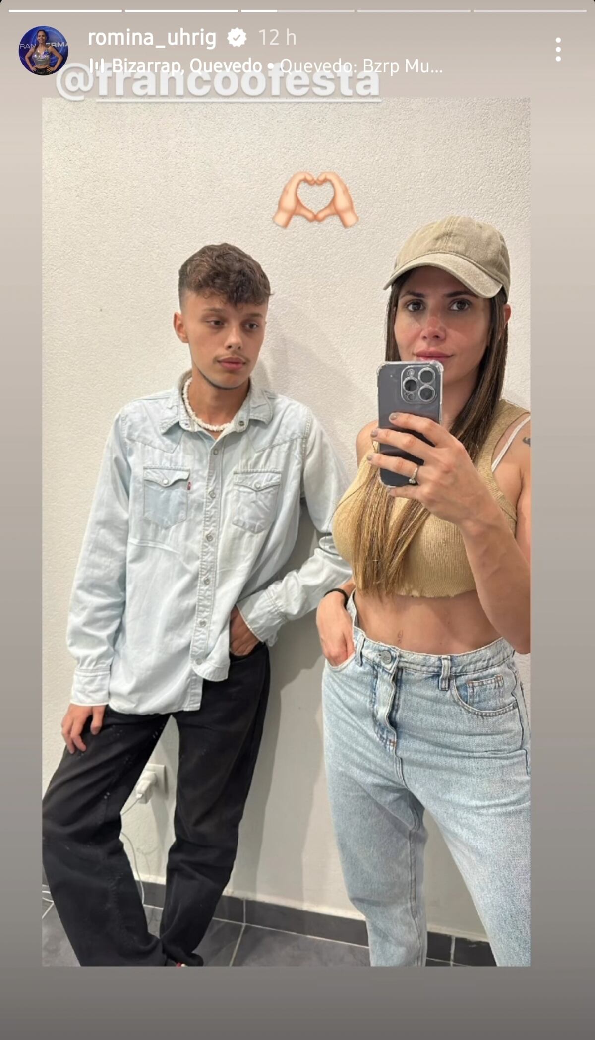 Romina de Gran Hermano se fue a Pinamar con sus hijas y el hijo de Walter Festa (Captura de pantalla)
