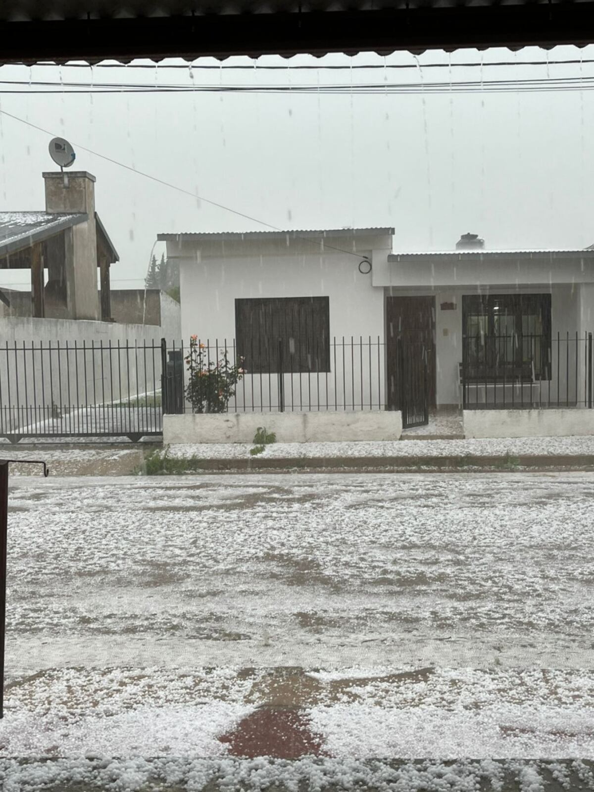 Granizada en Del Campillo este viernes 17 de octubre (gentileza)
