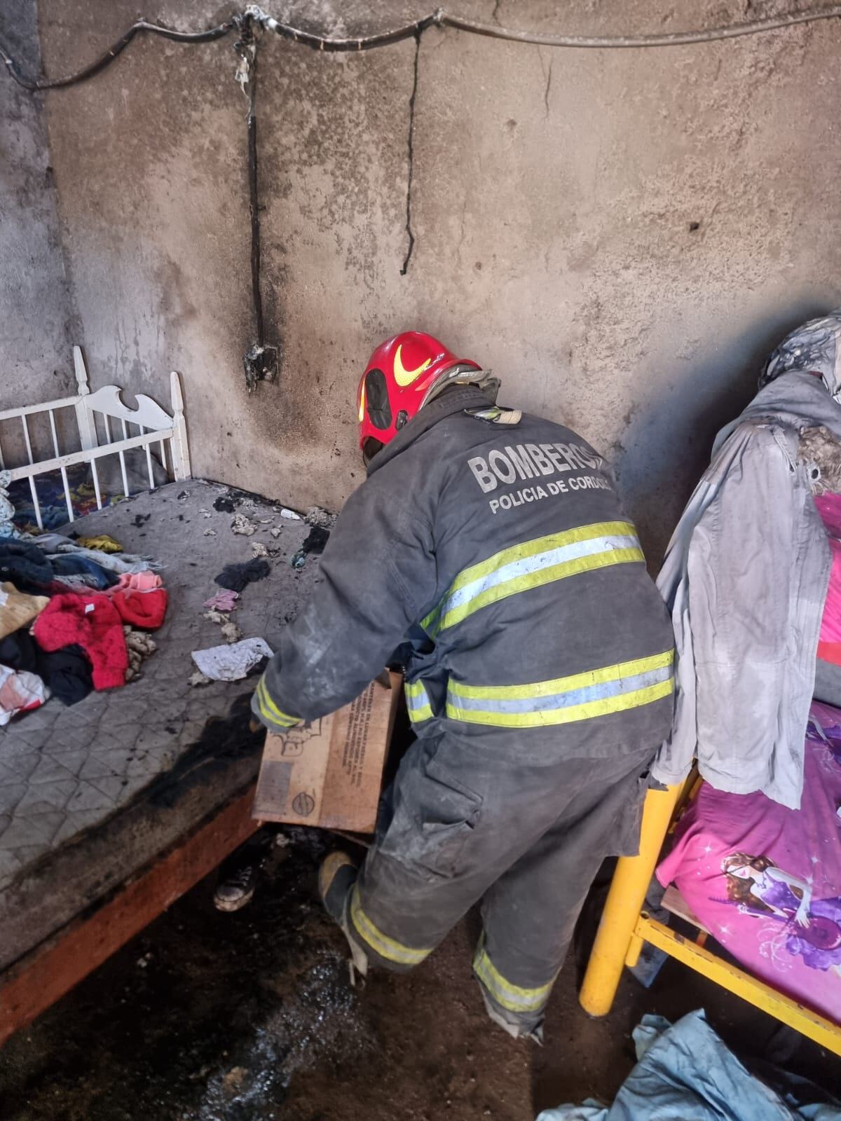 Se incendió una habitación y una beba de 7 meses resultó gravemente herida: su estado es crítico. (Gentileza)