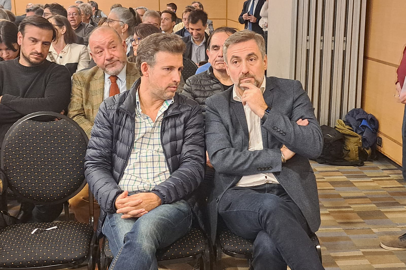 Luis Juez, candidato a Gobernador de Córdoba, presenta sus propuestas de campaña en el hotel Quinto Centenario. (Nicolás Bravo / La Voz)