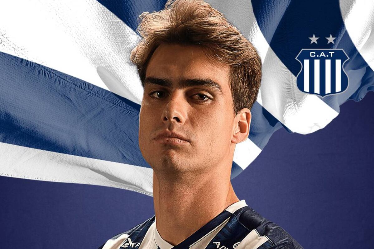 Rodrigo Guth, cuando fue presentado en Talleres (Talleres)
