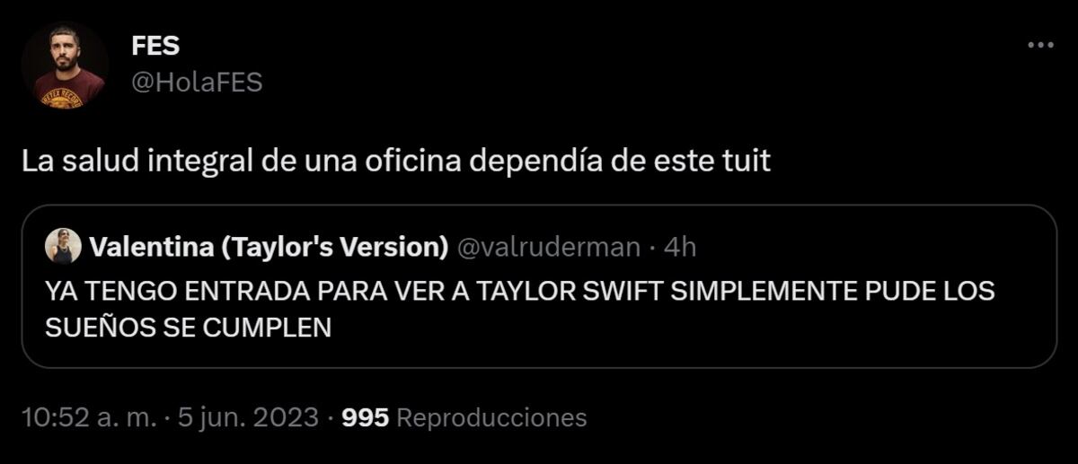 Guerra de memes entre los que consiguieron su entrada para ver a Taylor Swift en Argentina y quienes aún están en la espera (Captura de pantalla)