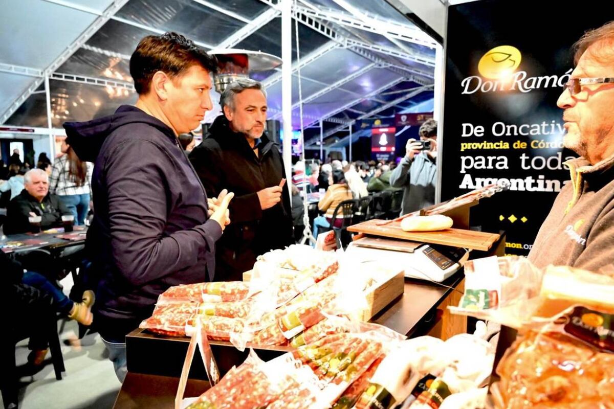 Mestre, en la Fiesta Nacional del Salame Casero (Gentileza).