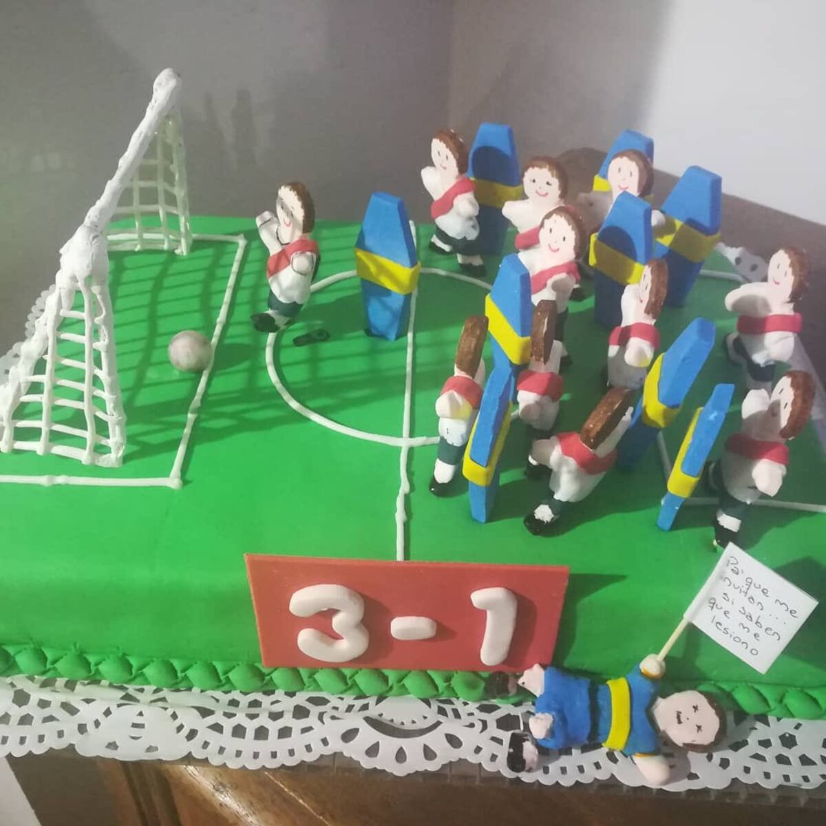 Una de las tortas de cumpleaños.