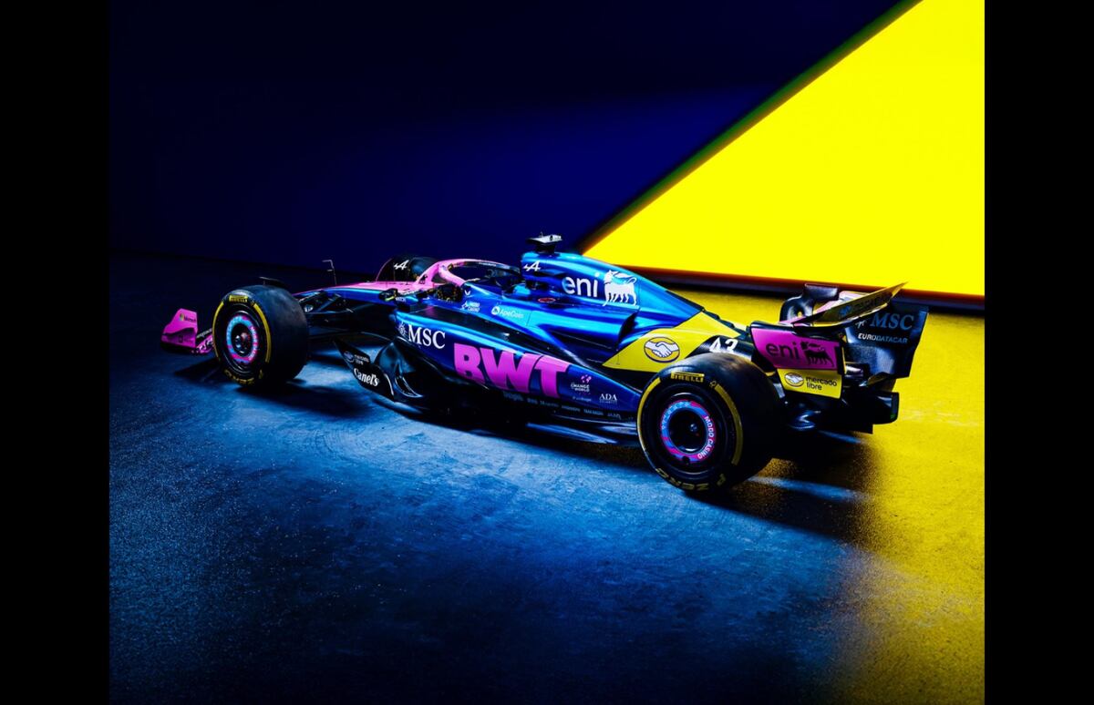 Franco Colapinto se prepara para el GP de Estados Unidos, con un nuevo diseño en su Alpine. (Gentileza)