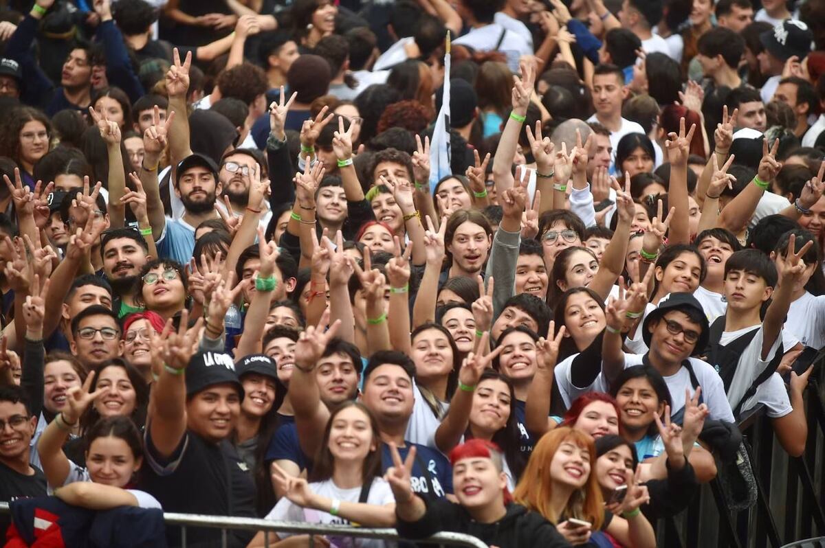 Acto de Cristina Kirchner en Plaza de Mayo. (Federico López Claro)