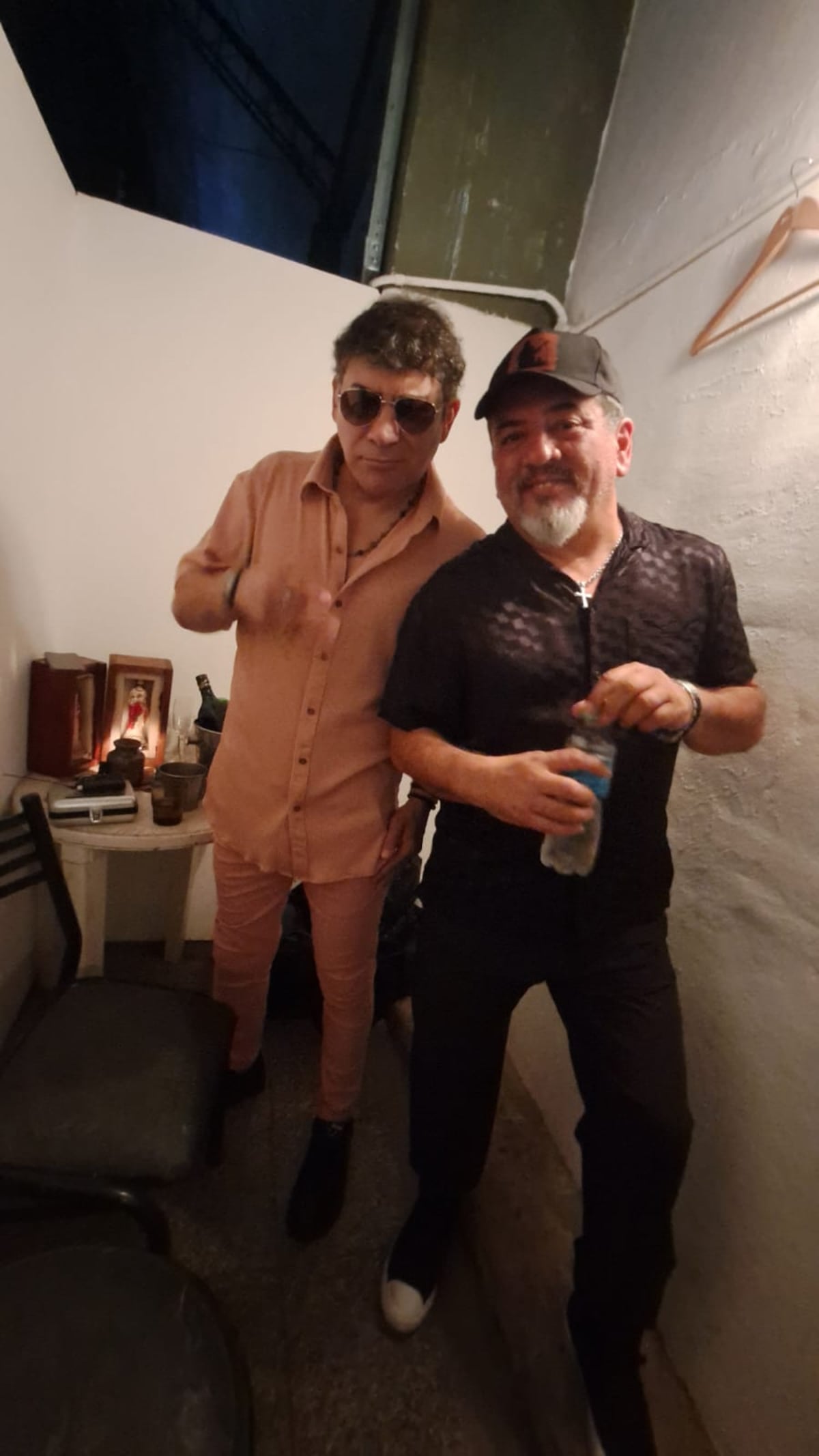 "Pepa" Brizuela y Carlos de Piano en la previa del baile de La Barra en Villa Retiro. (La Voz)