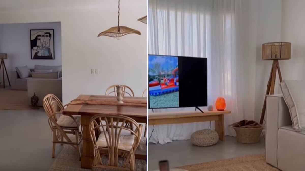 La decoración es de estilo minimalista.