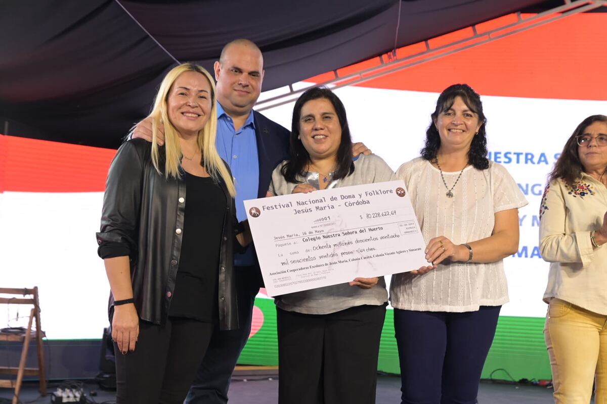 El festival de Jesús María repartió utilidades entre las escuelas de la zona.