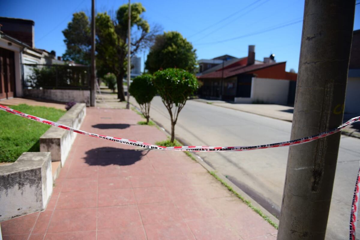 La zona donde el policía mató al asaltante. (La Voz/José Gabriel Hernández)
