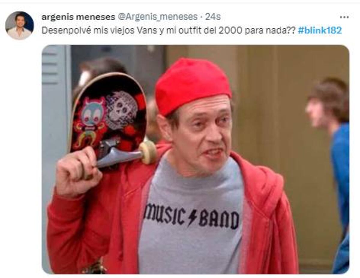 La cancelación de Blink 182 generó una oleada de memes. (Captura)