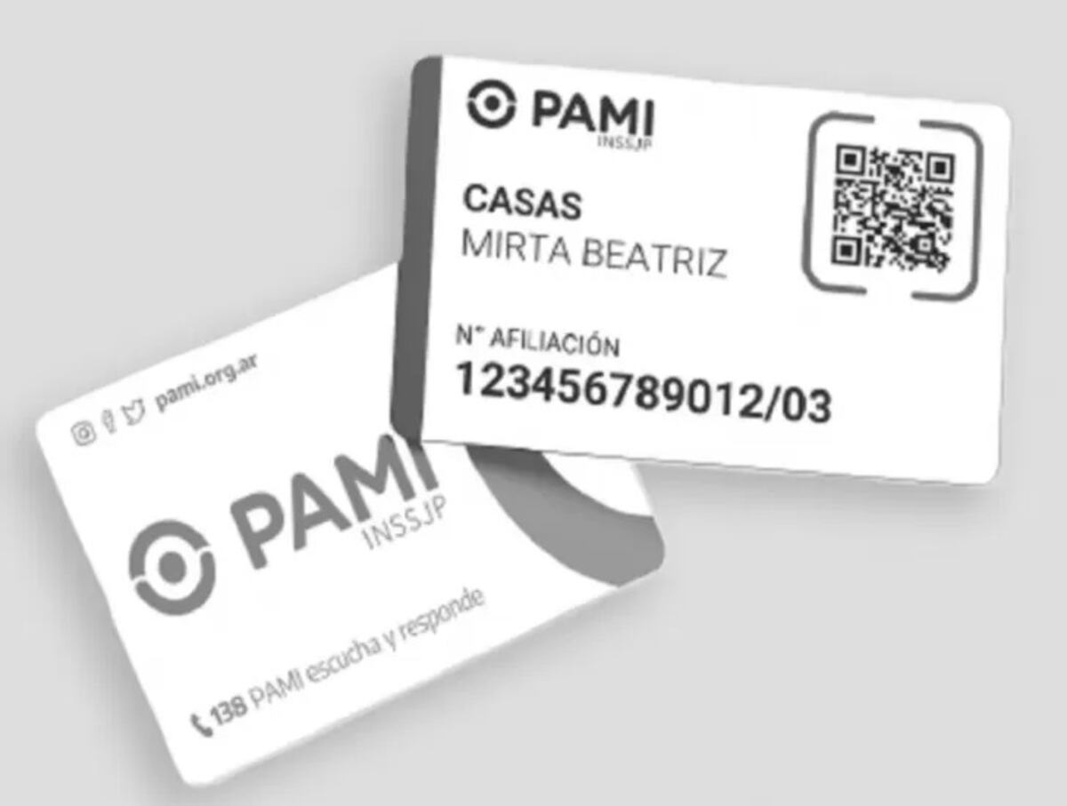 Credencial Pami Provisoria con QR