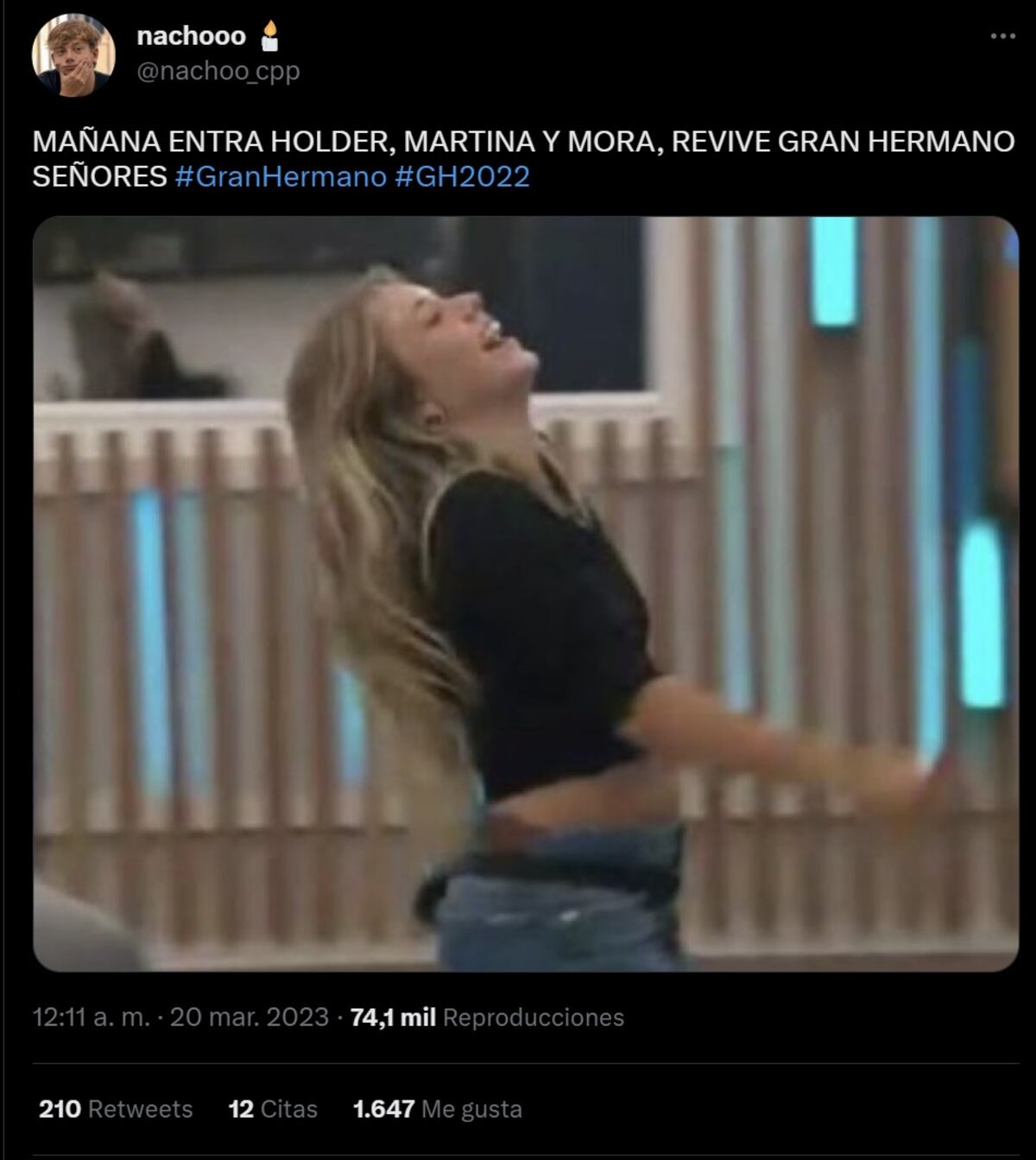 "Gran Hermano": los mejores memes tras el reingreso de Holder, Martina y Mora (Captura de pantalla)