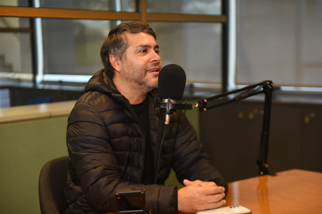 Cristian Pino para pódcast de Talleres. (Ramiro Pereyra / La Voz)