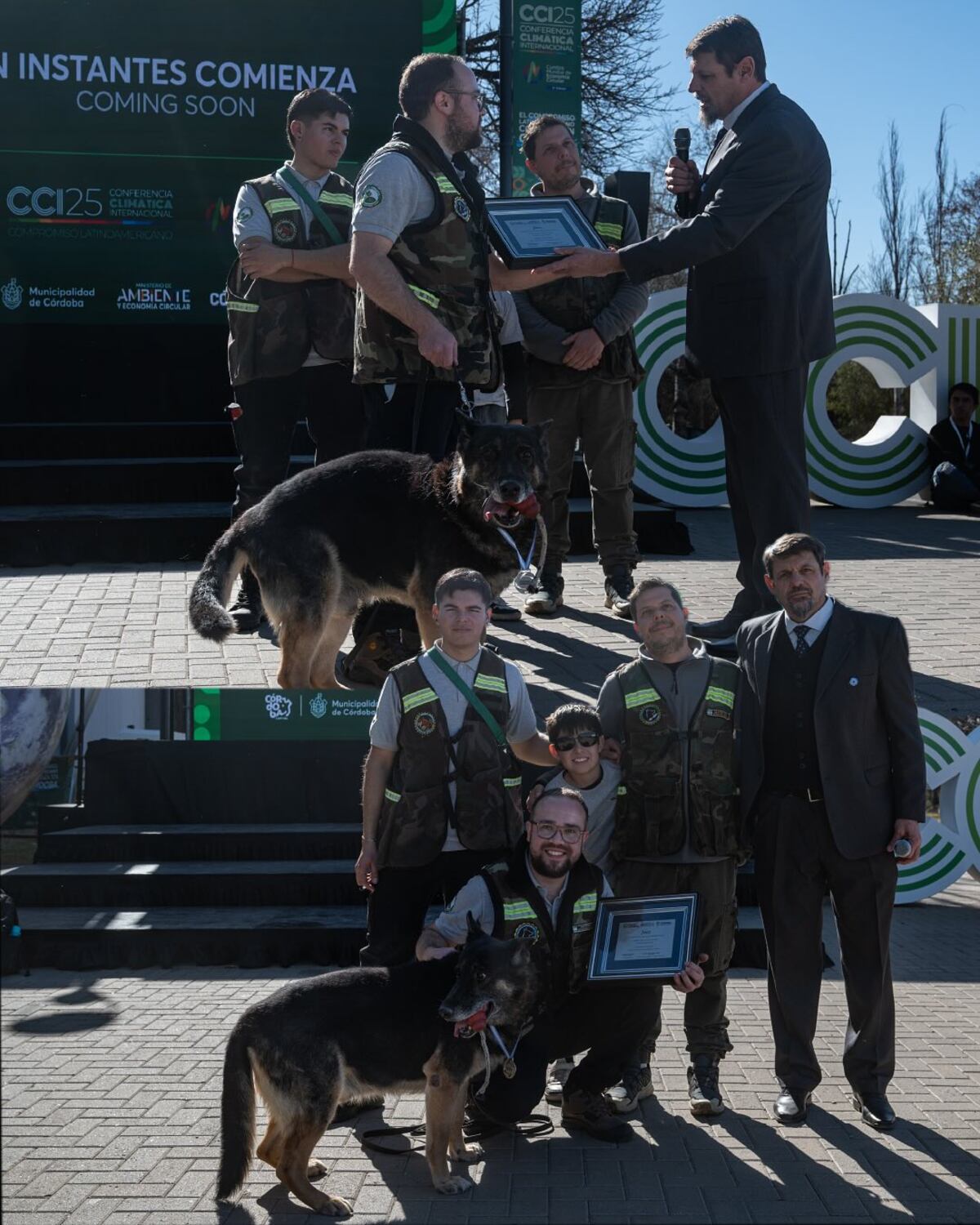 Se retiró Juez, el perro más veterano de la Brigada Canina de Policía Ambiental. (policiaambientalcba en Instagram)