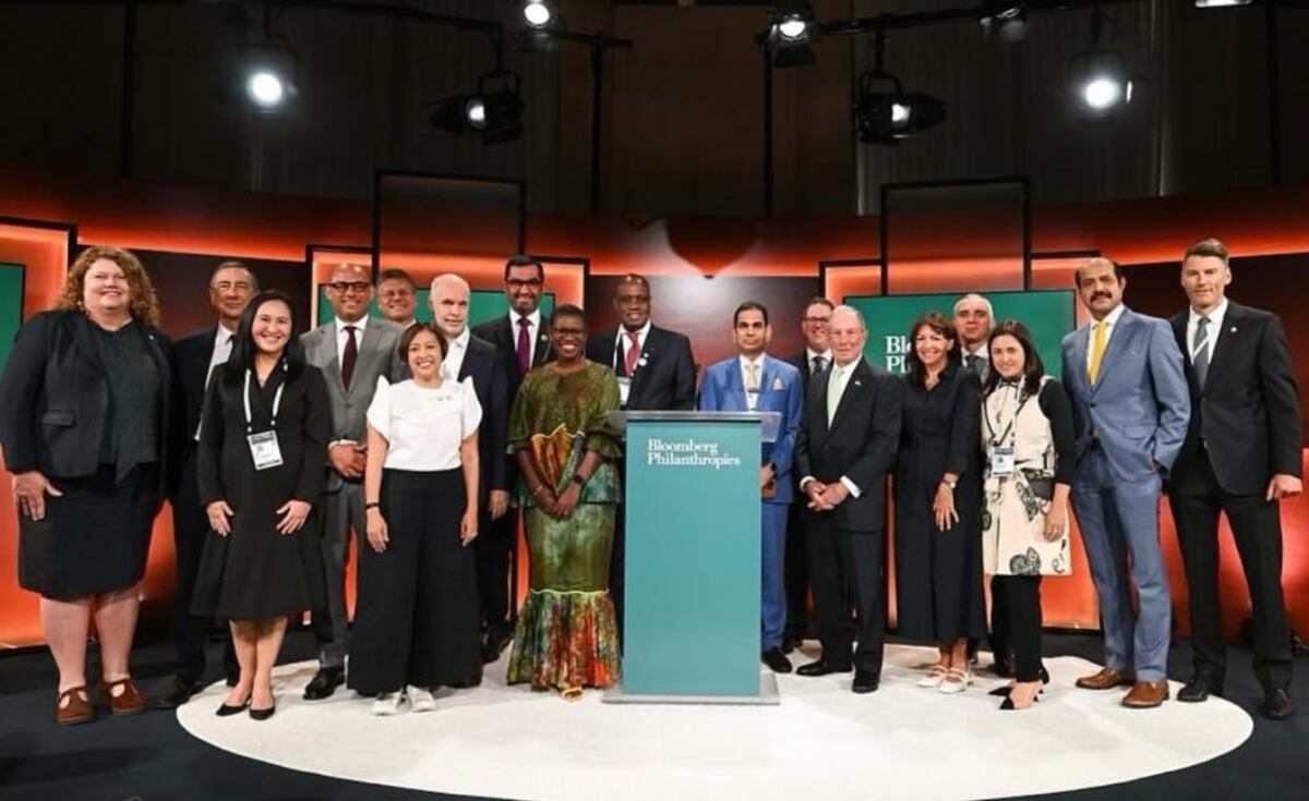 Representantes de Grupo de Liderazgo Climático C40 y Pacto Global de Alcaldes (GCOM).