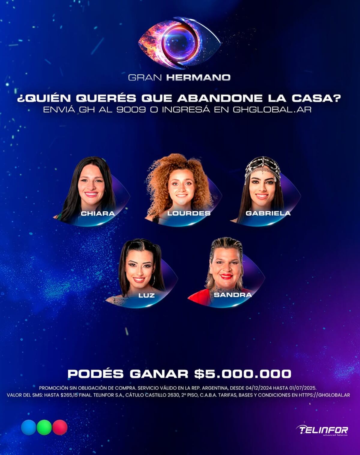 Gran Hermano sin eliminación este domingo: la gala se extiende hasta el lunes. (Gentileza)