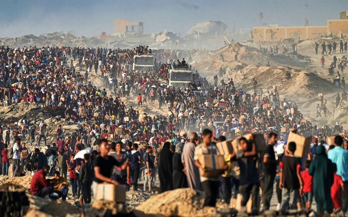 Imágenes a dos años del inicio de la guerra en Gaza entre Hamas e Israel.
Foto: AP