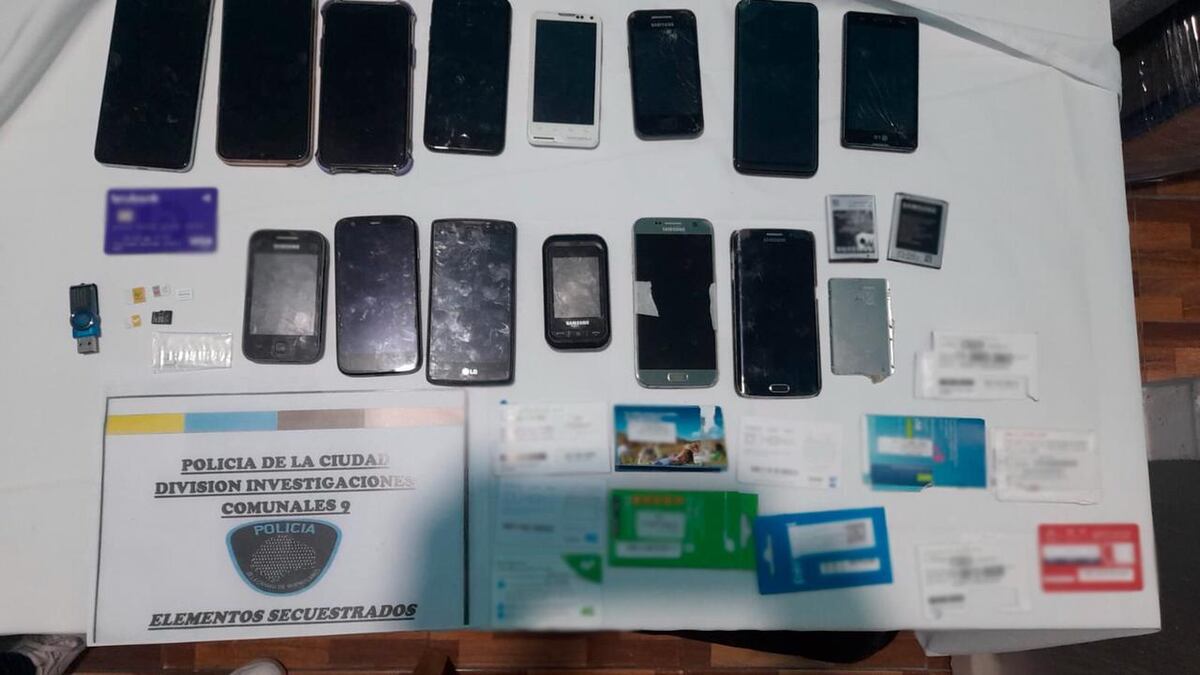 Elementos secuestrados. (Policía porteña)