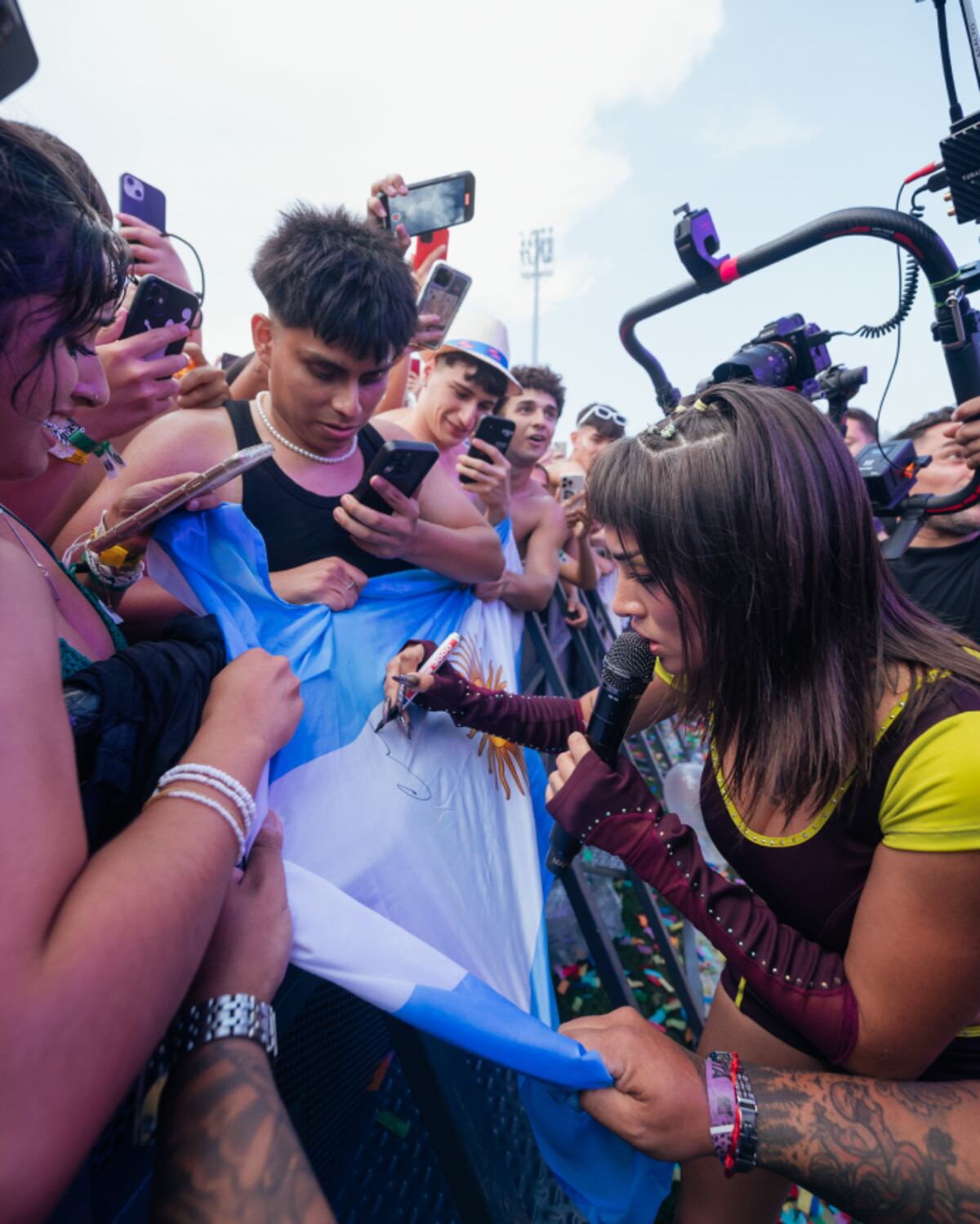María Becerra y el cariño de su público. (Gentileza prensa)