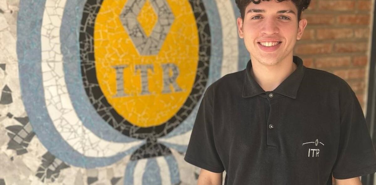 Ciudad de Córdoba. Angelo está a punto de terminar la secundaria en el Instituto Renault (Gentileza).