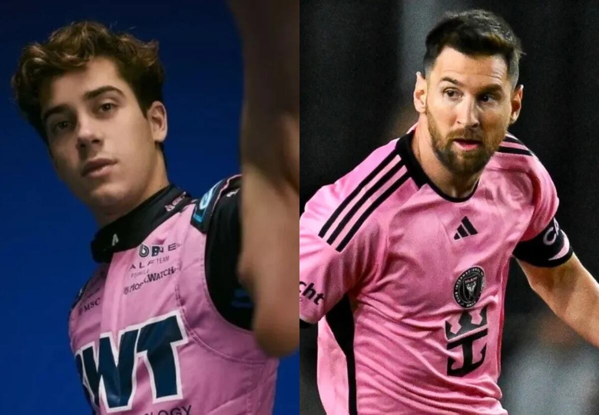 Franco Colapinto y Lionel Messi