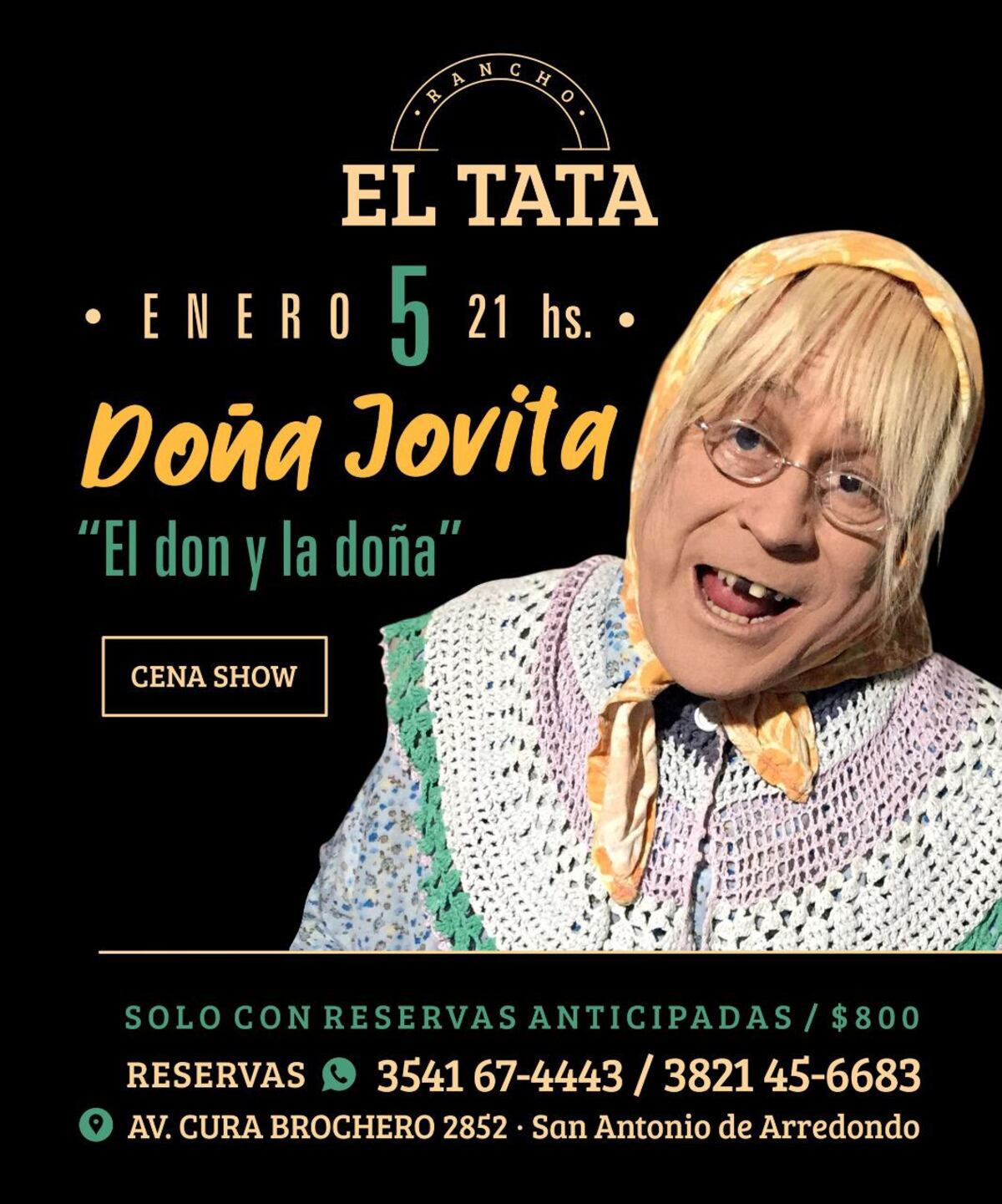 Doña Jovita presenta “El don y la doña” en San Antonio de Arredondo