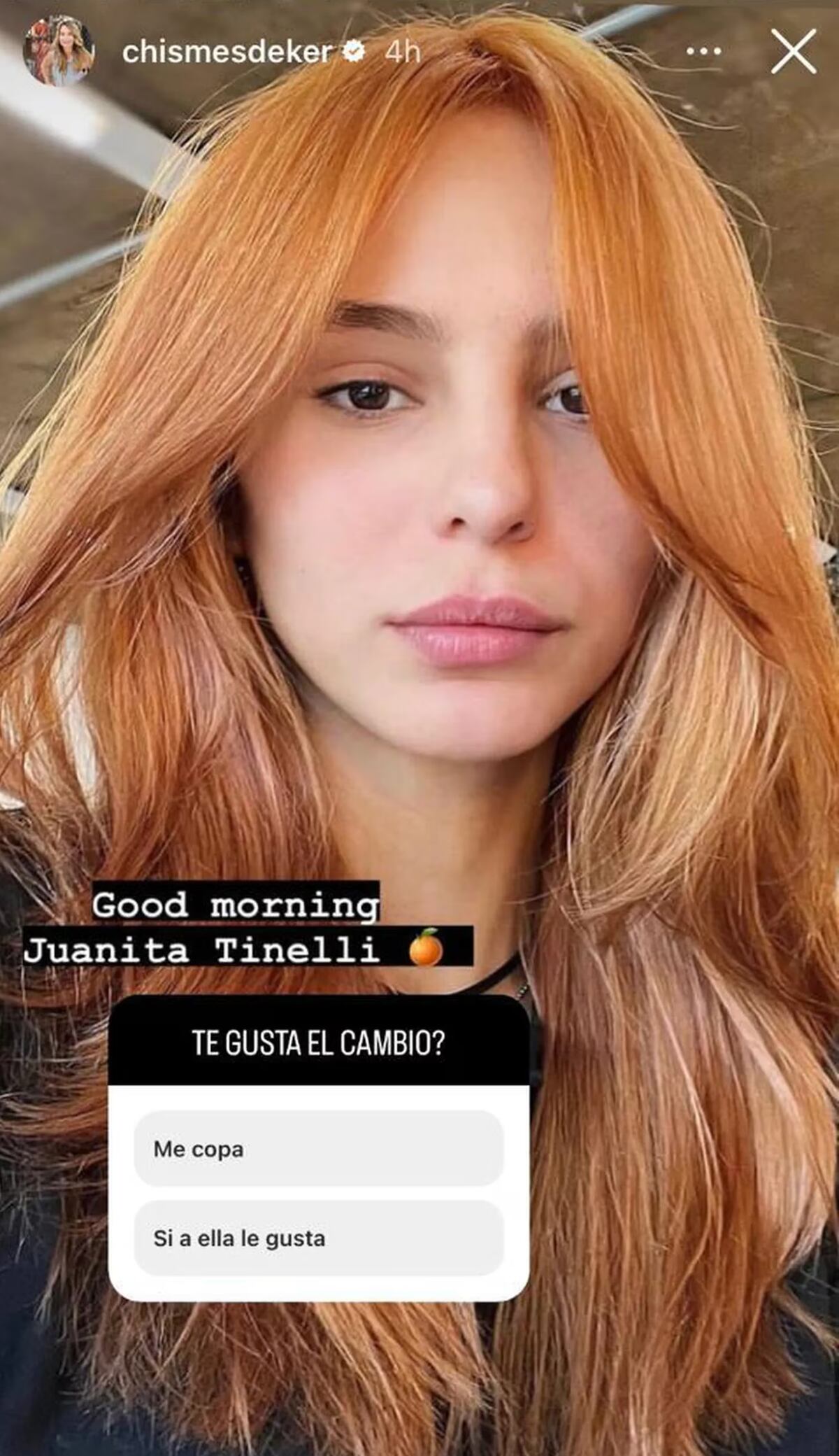 Juanita Tinelli se animó a un cambio de look. (@juanittinelli1)