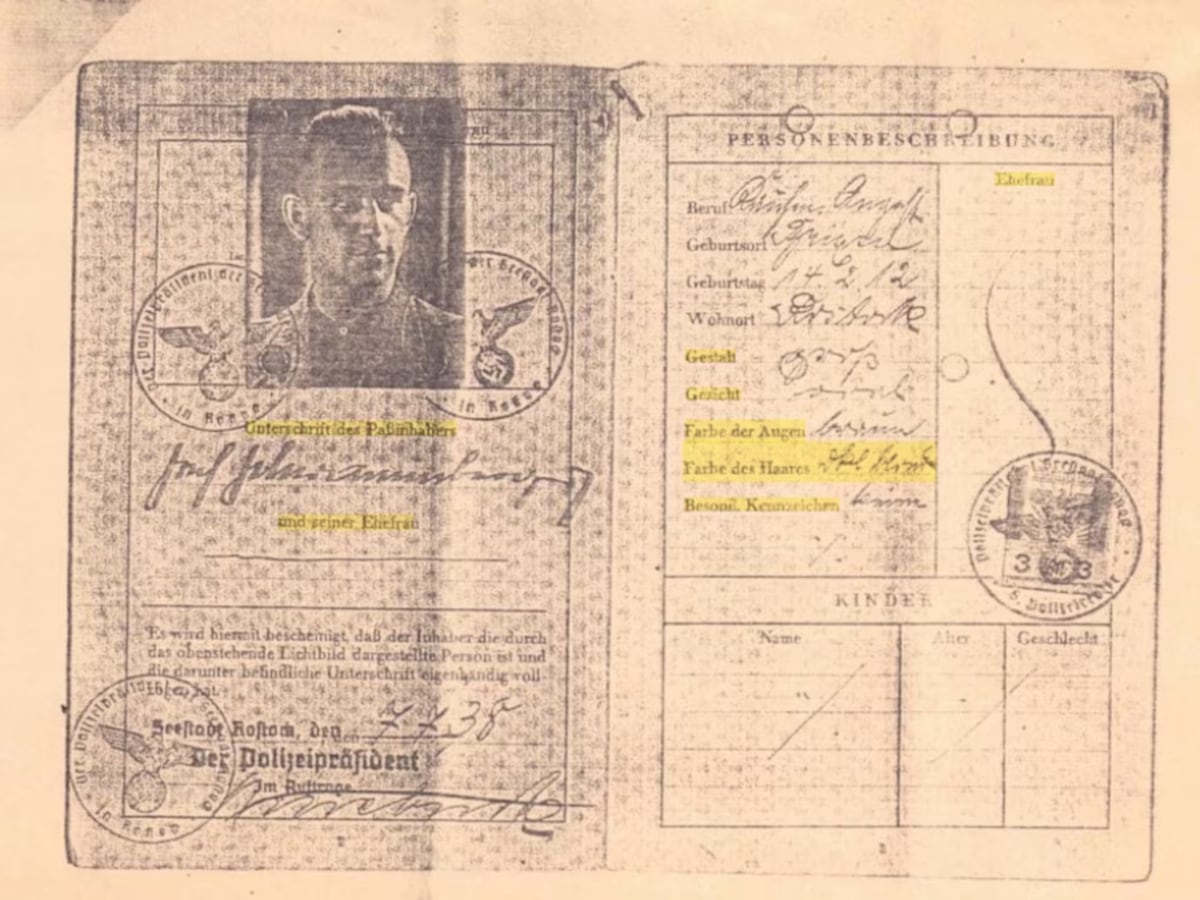 Revelaron documentos sobre el criminal nazi que vivió oculto en Argentina por casi 40 años. (Gentileza)