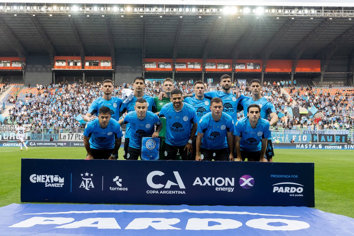 La formación de Belgrano ante Newell's. (Prensa Belgrano).