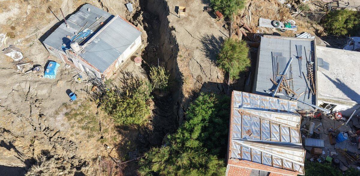 Las imágenes sobre los destrozos que generó el desplazamiento del cerro Hermitte