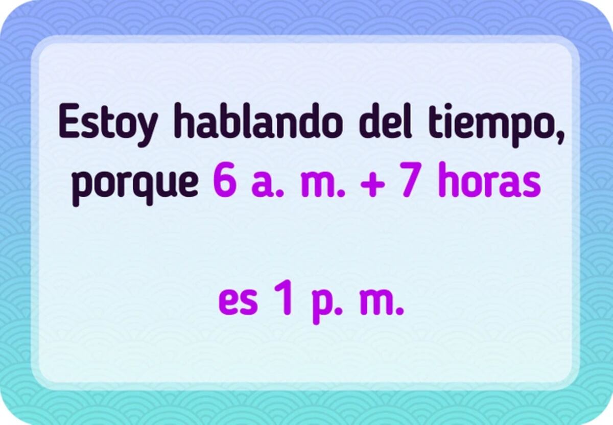 La solución del acertijo.