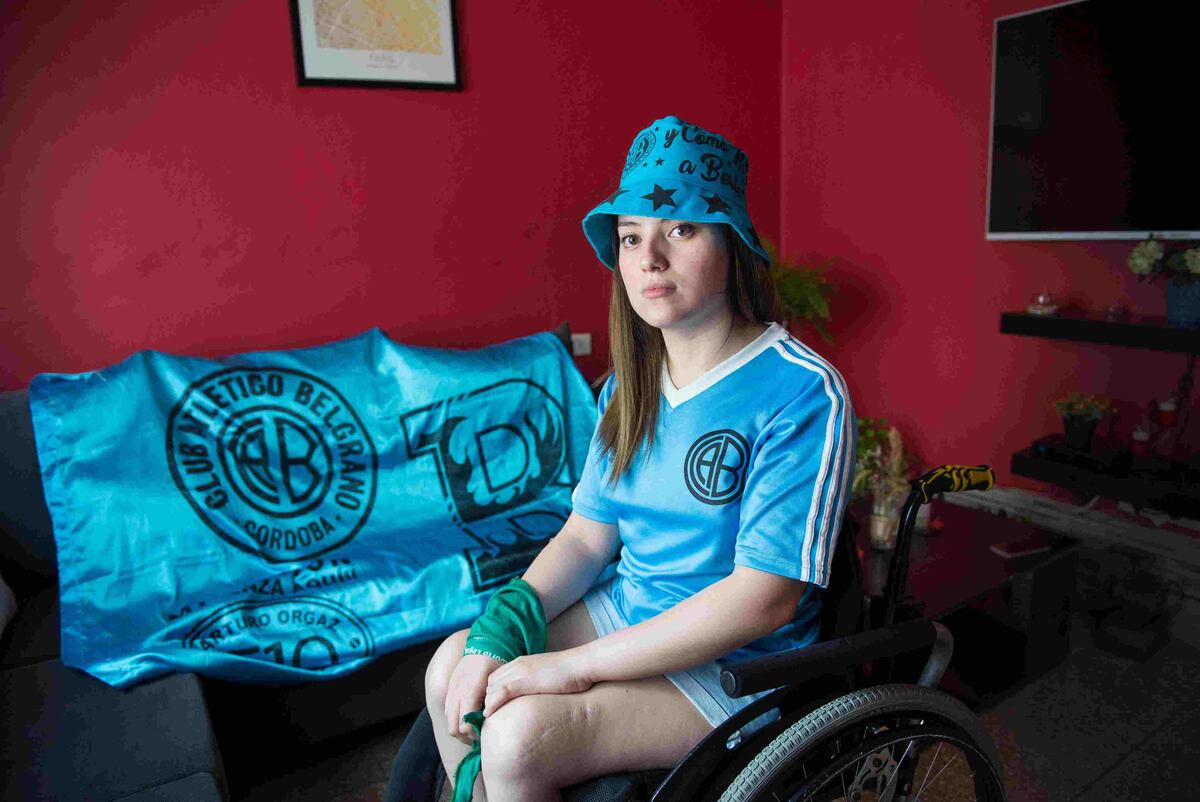 El trabajo realizado en la primera muestra de Hinchas Reales, Cuerpas Reales. (Julieta Cementerio)
