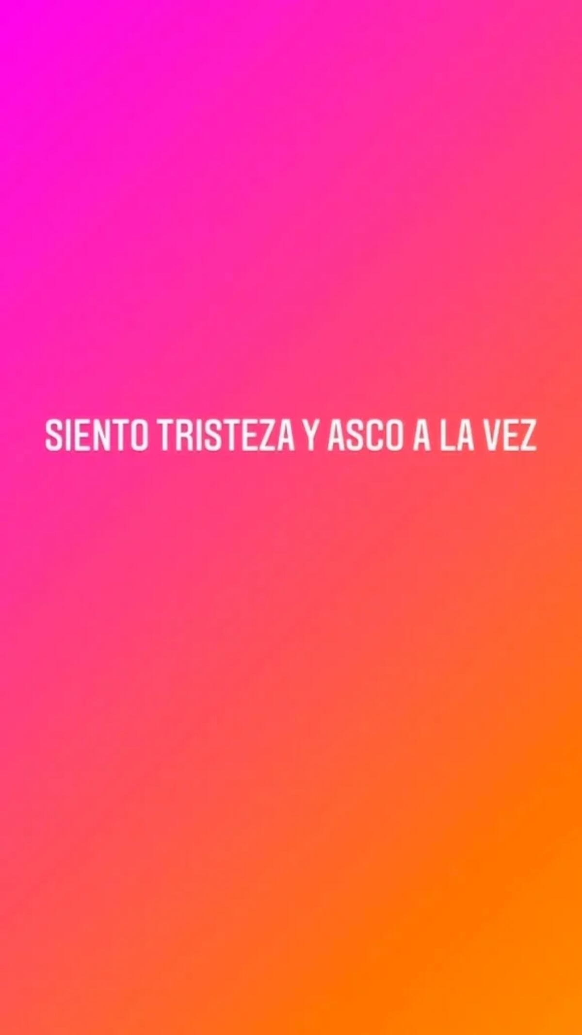 Las historias de Luciana contra Redrado en Instagram.