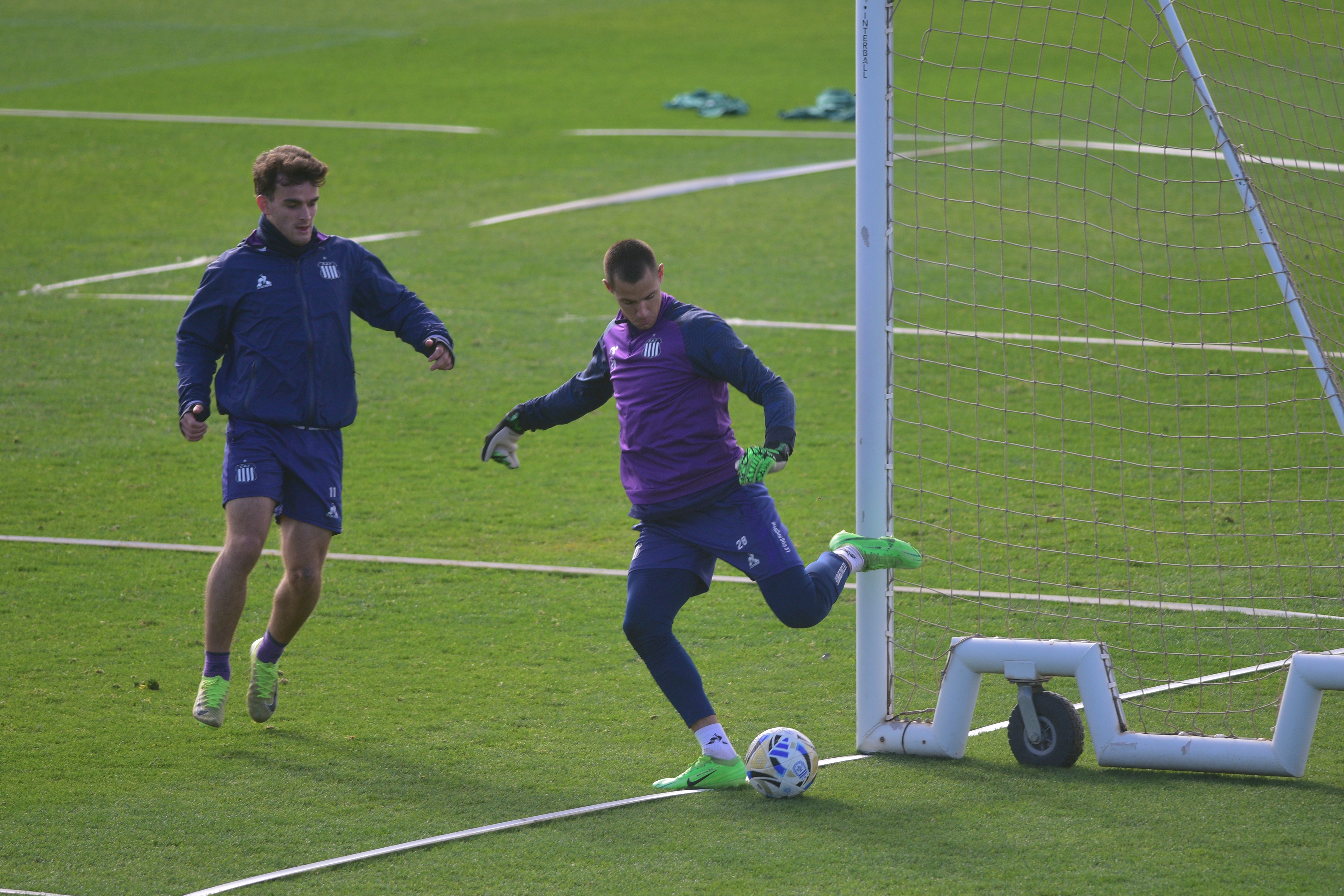 Valentín Depietri en el entrenamiento de Talleres en el Card. (Pedro Castillo / La Voz)