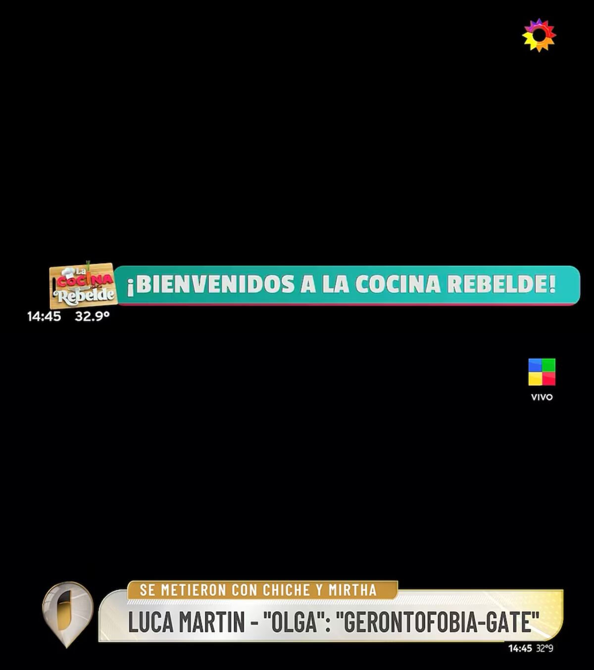 Así se vieron las pantallas de El Trece y AméricaTV durante el apagón. (Fotos: Captura de pantalla)