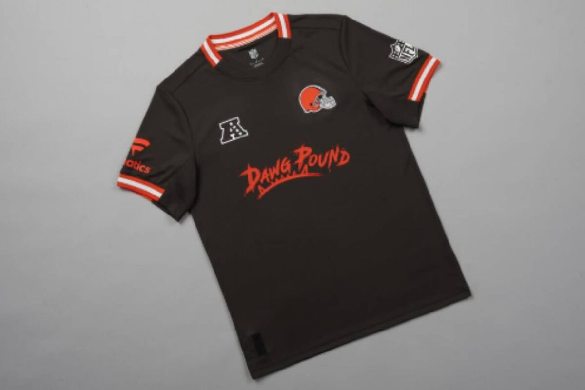 Las camisetas de los equipos de la NFL como si fueran de fútbol (Fanatics)