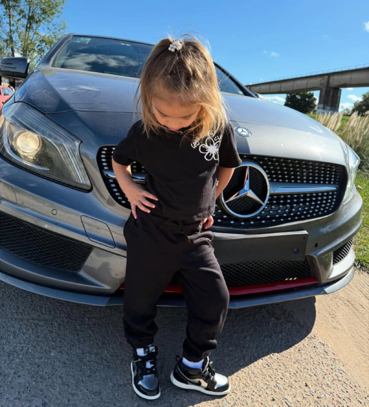 El auto de Tamara Báez. (Instagram)