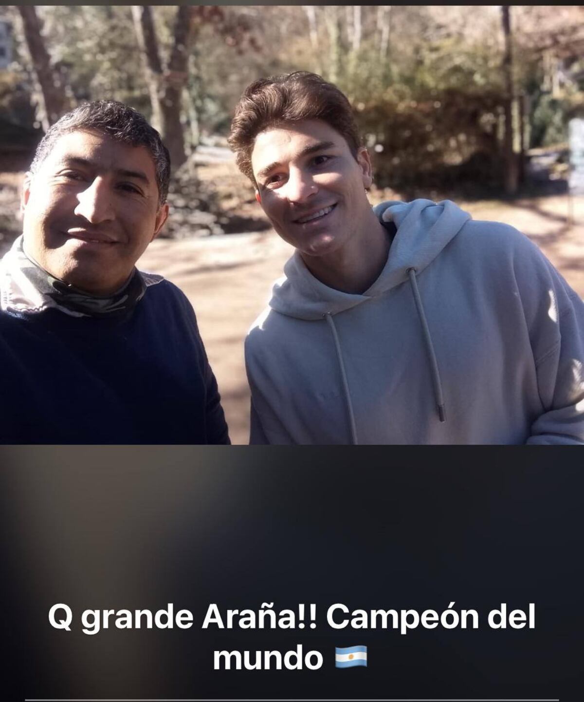 Julián Álvarez en La Cumbrecita.
