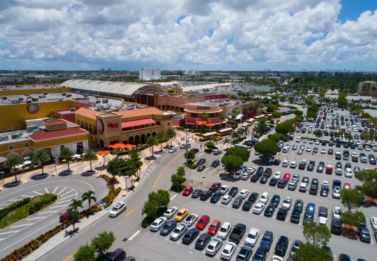 El shopping de Miami donde cometieron el ilícito