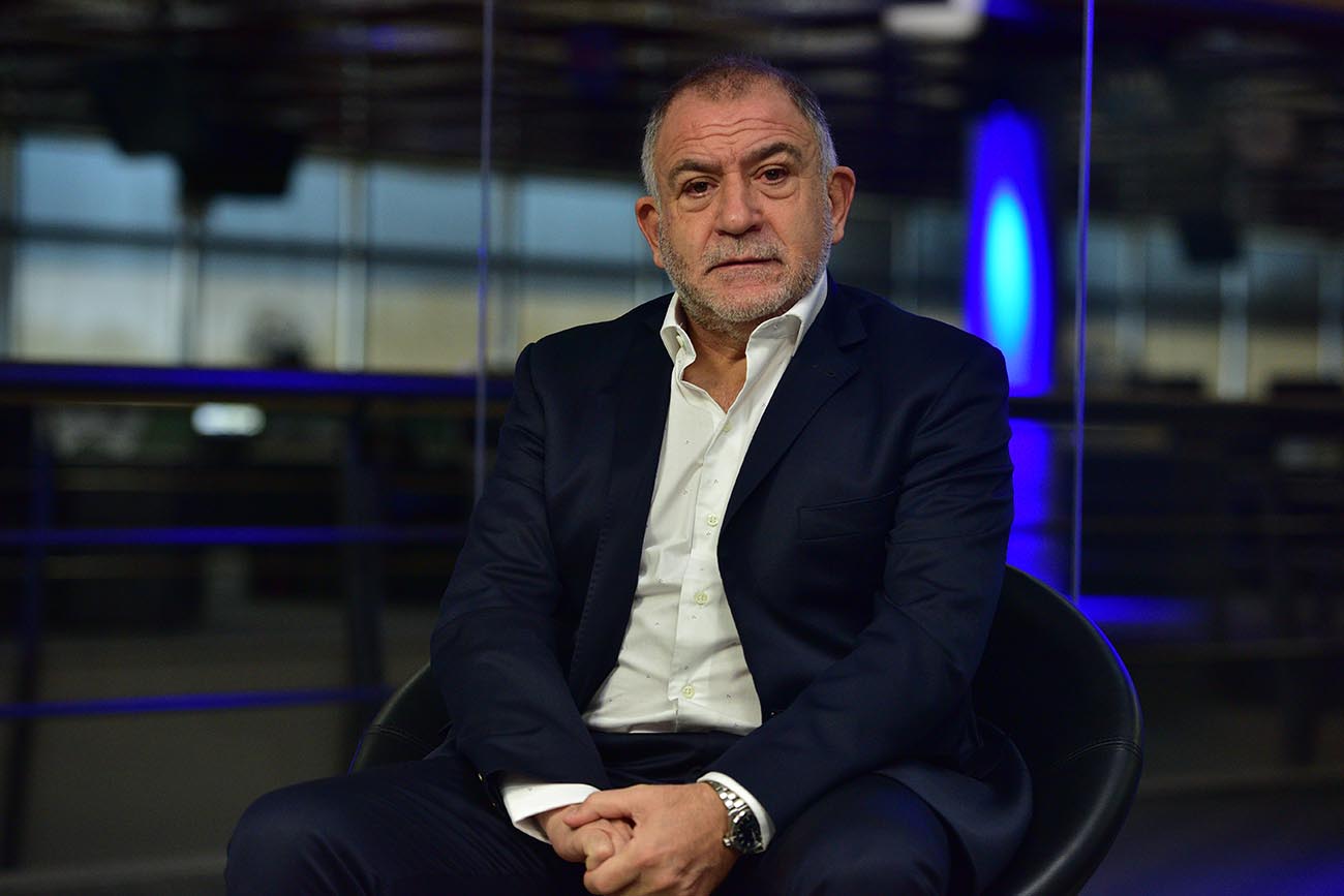 Luis Juez en la Redacción de La Voz. (José Gabriel Hernández / La Voz)