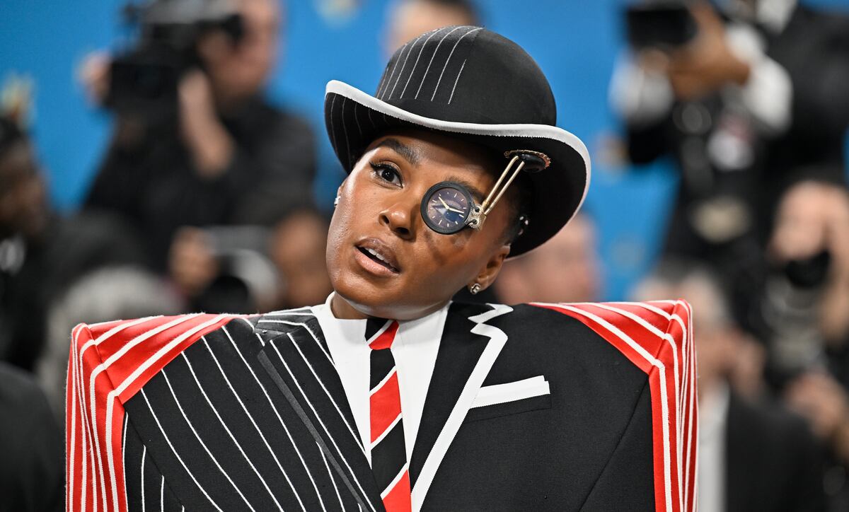 Janelle Monae attends The Metropolitan Museum of Art's Costume Institute benefit gala celebrating the opening of the "Superfine: Tailoring Black Style" exhibition on Monday, May 5, 2025, in New York. (Photo by Evan Agostini/Invision/AP)