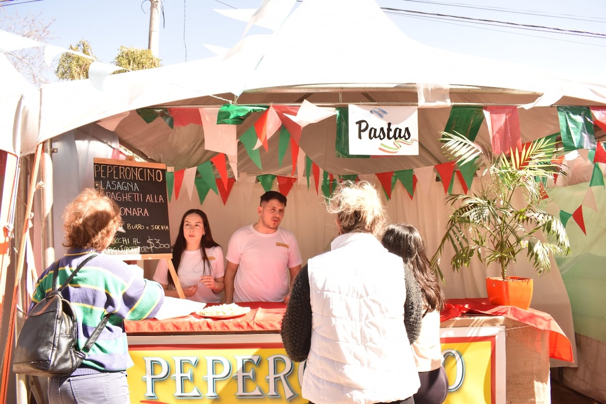 Habrá variada oferta gastronómica de producción local con recetas de origen italiano. (Foto: gentileza Municipalidad de Despeñaderos)