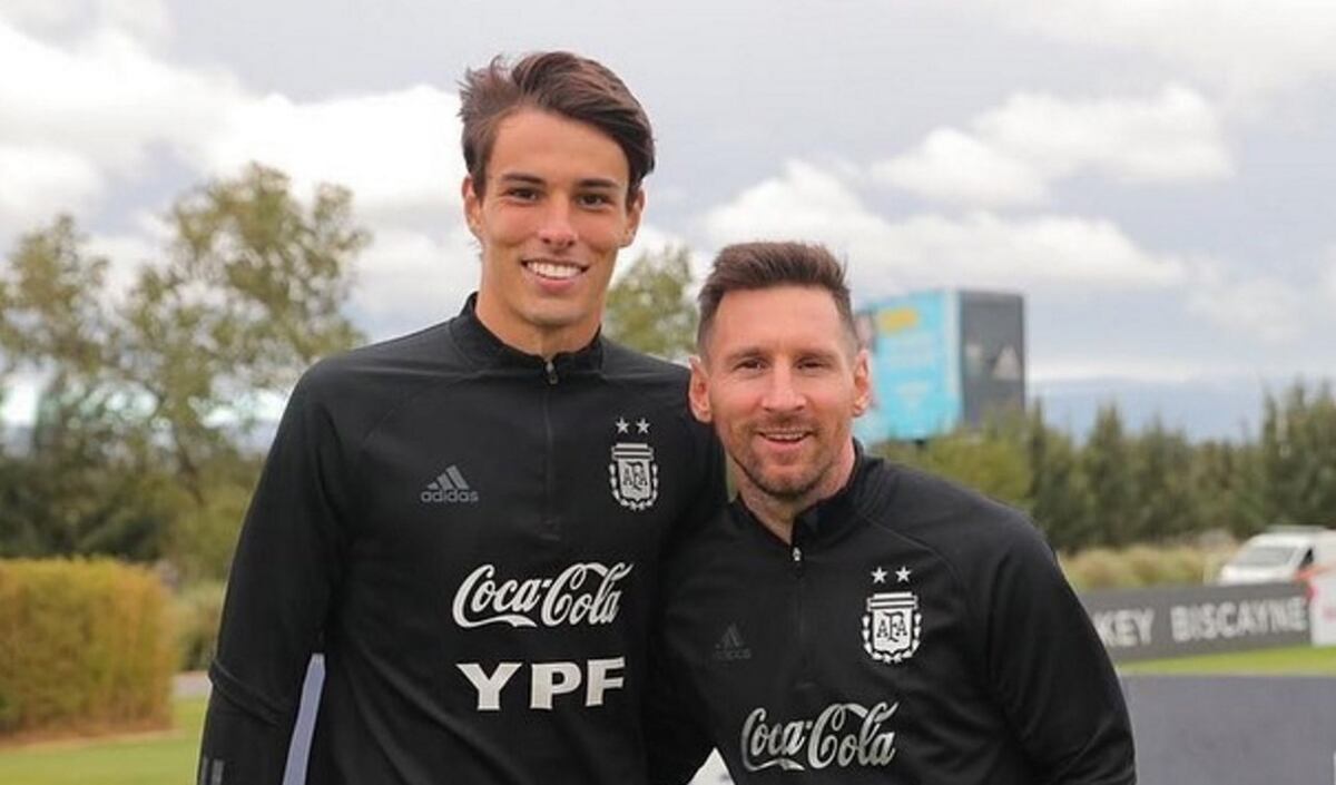 Federico Redondo con Lionel Messi